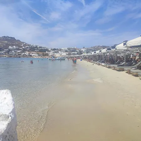 Beachside 2 Bd Stylish Apt W Private Patio * Ornos (Mykonos)
